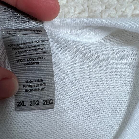 I Did It For The Cookies White Santa Tee 2XL - Picture 4 of 7